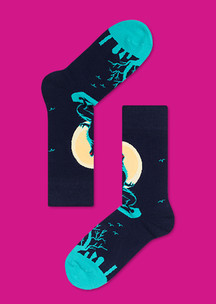 Цветные носки JNRB: Носки Луна и Волк