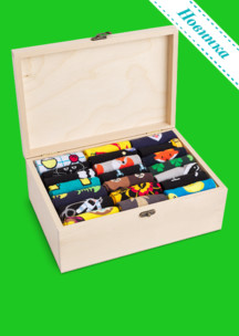 Look для всей семьи Кря-кря Funny Socks: Чемодан модных носков (с 21 парой)