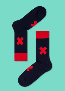 Цветные носки JNRB: Носки Красное на черном