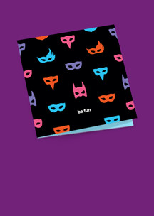 Открытки Funny Socks: Открытка Новогодний маскарад