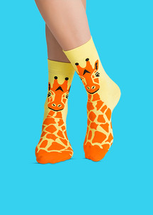 Цветные носки JNRB: Носки Солнечный жираф