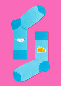 Цветные носки JNRB: Носки Мышь и сыр