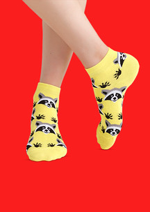 Цветные носки JNRB: Носки Желтый енот