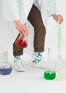 Цветные носки JNRB: Носки Химическая реакция