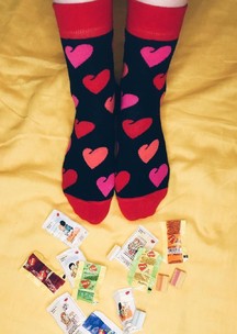 Цветные носки JNRB: Носки Сердечный друг