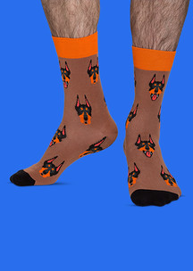 Цветные носки JNRB: Носки Бесстрашный доберман