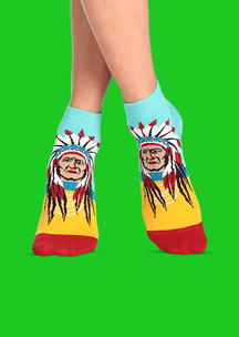 Цветные носки JNRB: Носки Вождь краснокожих