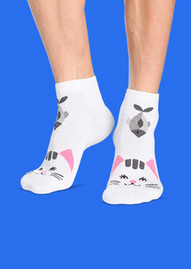 Короткие носки JNRB: Носки Белая кошка