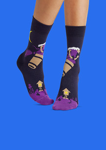 Цветные носки JNRB: Носки Баба-Яга