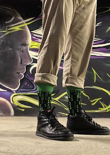 Цветные носки JNRB: Носки Матрица