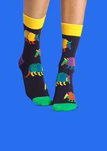 Цветные носки JNRB: Носки Броненосец