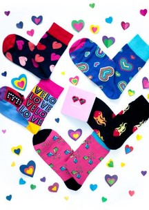 Цветные носки JNRB: Носки Пылкие сердца