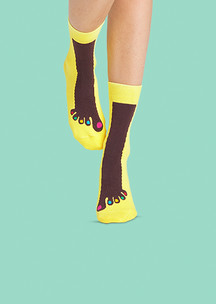 Женские красивые носки «Педикюр будущего» хлопок от  FunnySocks
