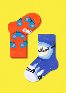 Детские носки JNRB: Носки детские (2 пары) Санта и мышки