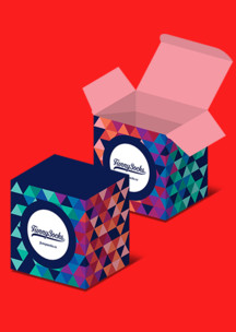 С треугольниками Funny Socks: Коробка Сукхумвит для 4-х пар