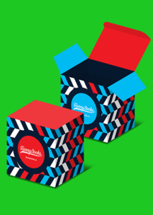 Красные Funny Socks: Коробка Монмартр для 4-х пар