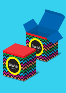 Строгий стиль (геометрия) Funny Socks: Коробка Эшампле для 4-х пар