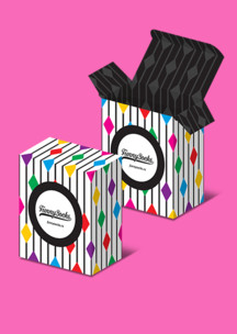 С геометрией Funny Socks: Коробка Палатин для 2-х пар