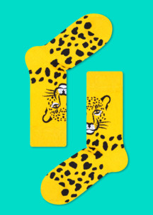 Оранжевые JNRB: Носки Леопардовый ягуар