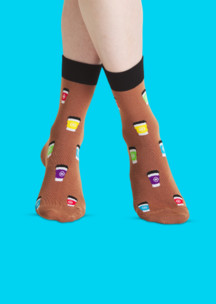 Цветные носки JNRB: Носки Кофе с собой