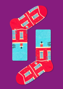 Цветные носки JNRB: Носки Дом, где мы живем