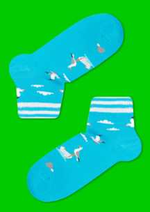 Цветные носки JNRB: Носки Чайки над водой