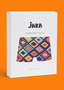 Цветные носки JNRB: Трусы боксеры Ромбовый дневник