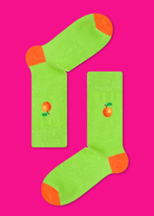 Салатовые JNRB: Носки Заводной апельсин