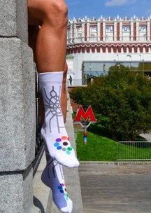 Цветные носки JNRB: Носки Московский метрополитен