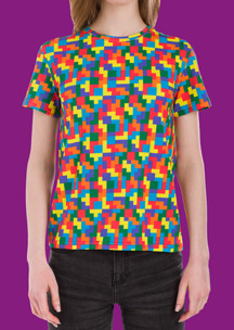 Футболки JNRB: Футболка женская Тетрис