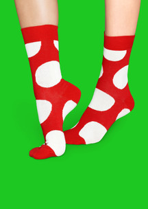 Цветные носки Happy Socks: Носки Мухоморные