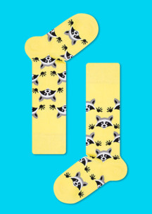 Цветные носки JNRB: Гольфы Желтый енот