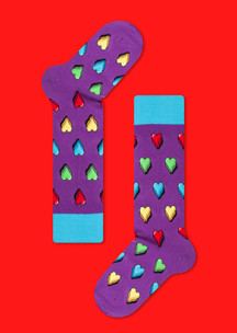 Цветные носки JNRB: Гольфы Сердцеедки