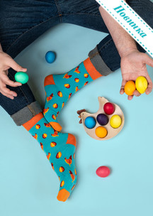 Цветные носки JNRB: Носки Курочка Ряба