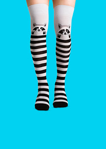 Гольфы JNRB: Чулки Еноты серые