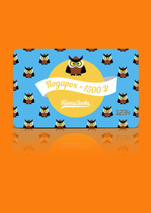 С птицами Funny Socks: Электронный сертификат (номинал 1500 р.)