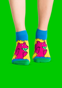 Цветные носки JNRB: Носки Приветливый медвед