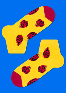 Цветные носки JNRB: Носки Кедровые шишки