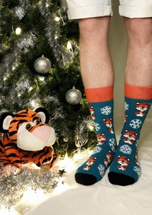 Цветные носки JNRB: Носки Амурский тигренок