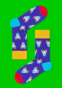 Цветные носки JNRB: Носки Северные олени Санты