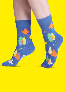 Цветные носки JNRB: Носки Осенний гербарий