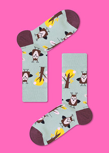 Цветные носки JNRB: Носки Сонные совы