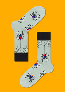 С букашками JNRB: Носки Черная вдова