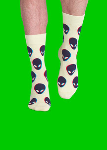 Цветные носки JNRB: Носки Гуманоиды. Теперь в 3D