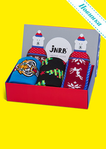 Цветные носки JNRB: Набор Мишки в свитере