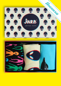 Цветные носки JNRB: Набор Гуманоиды