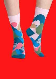 Цветные носки JNRB: Носки Горные вершины