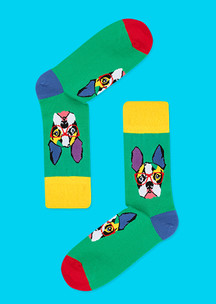Цветные носки JNRB: Носки Француз-бульдог