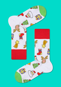 Цветные носки JNRB: Носки Рождественский каламбур