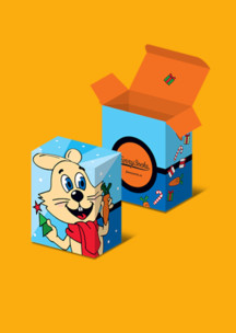 Подарочная упаковка JNRB: Коробка Зубастый заяц для 2 пар